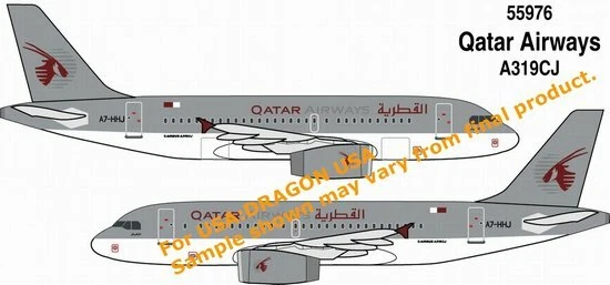 Dragon #55976 1/400 Qatar Airways A319CJ ~ A7-HHJ  - Image 1 of 1