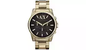 Armani Exchange AX2095 Chrono Gold Stainless Steel Watch New Men's - Picture 1 of 3