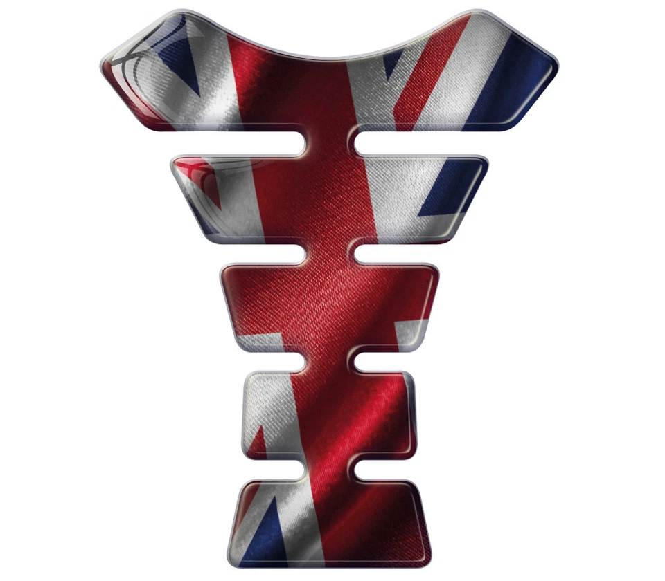 Union Jack Bandera Diseño Texturizado, Gel Resina Cúpula K1 Tanque Pad Foto 1 de 1