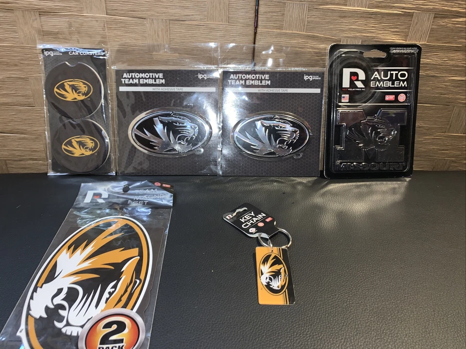 Universidad de Missouri Mizzou Tigers Juego de Regalo de Garaje para Hombres 6 piezas Nuevas Calcomanías Imanes Foto 1 de 4