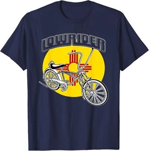 Mens Low Rider Bicycle Chicano New Mexico Flag Lowrider Bike T-Shirt Hoodie - Picture 1 of 15