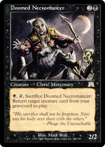 DOOMED NECROMANCER x1 Magic The Gathering casi nuevo Onslaught 1 raro - Imagen 1 de 1