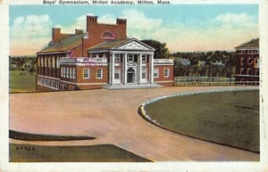 Postal MA: Boys' Gymnasium, Milton, Massachusetts, WB publicada 1953 - Imagen 1 de 2