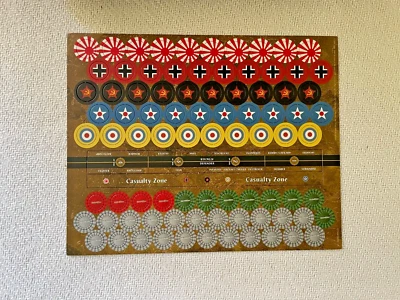 Axis & Allies 1941 WWII Strategy Game (2012) Replacement Unpunched Token Sheet - Image 1 of 2