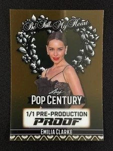 2025 Leaf Pop Century Emilia Clarke 1/1 Pre-Production Proof My Heart - Picture 1 of 2
