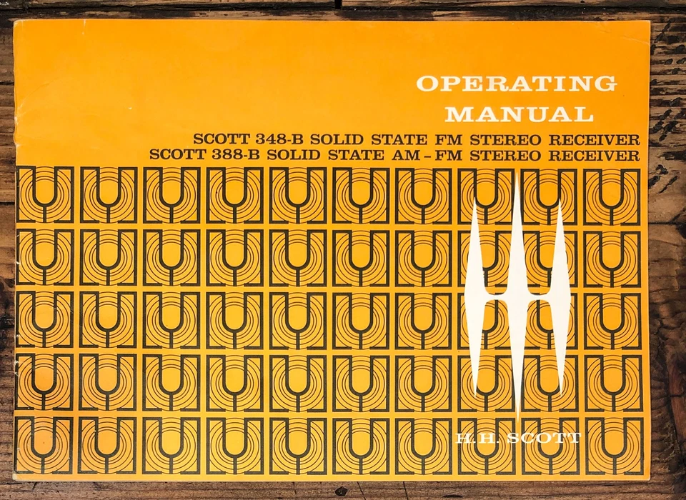 Receptor HH Scott Modelo 348B 388B Propietario / Manual de Usuario *Original* Foto 1 de 1