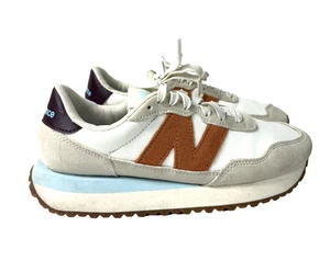 NEW BALANCE 237 Sneakers Sea Salt Copper WS237BA Size 9.5 EUC - Picture 1 of 6
