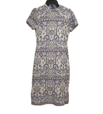 Vestido Anthropologie Moulinette Soeurs para mujer XS midi elástico floral usado en excelente estado  Foto 1 de 4