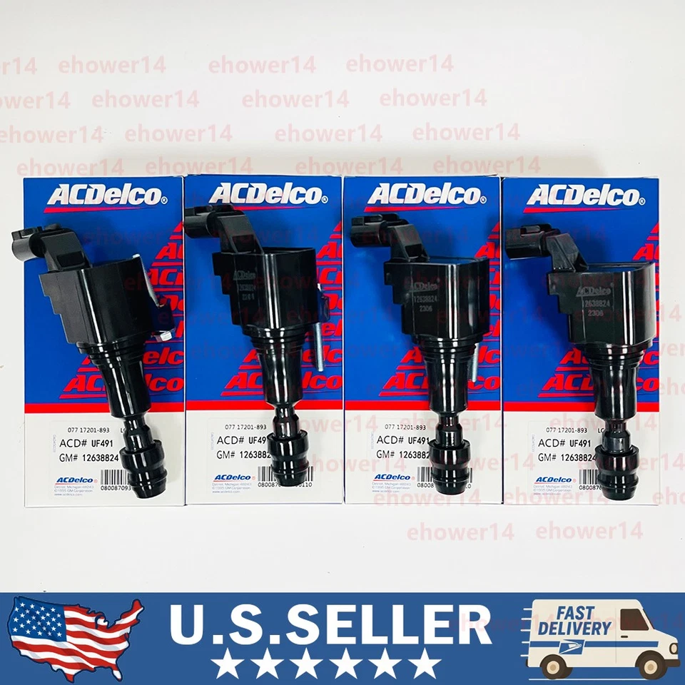 4X ACDelco UF491 Ignition Coil Pack For Chevy Equinox Malibu GMC Terrain Buick - Image 1 of 4