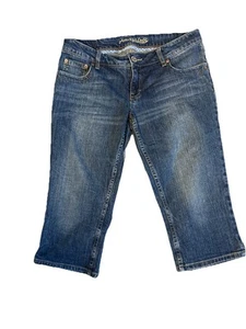Pantalones de mezclilla elásticos American Eagle Artist azul lavado para mujer talla 12/26 - Imagen 1 de 14