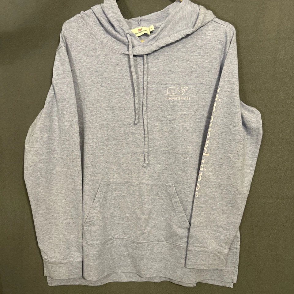 Vineyard Vines Mujer Grande Brezo Púrpura Pullover Sudadera con Capucha Ballena Foto 1 de 4