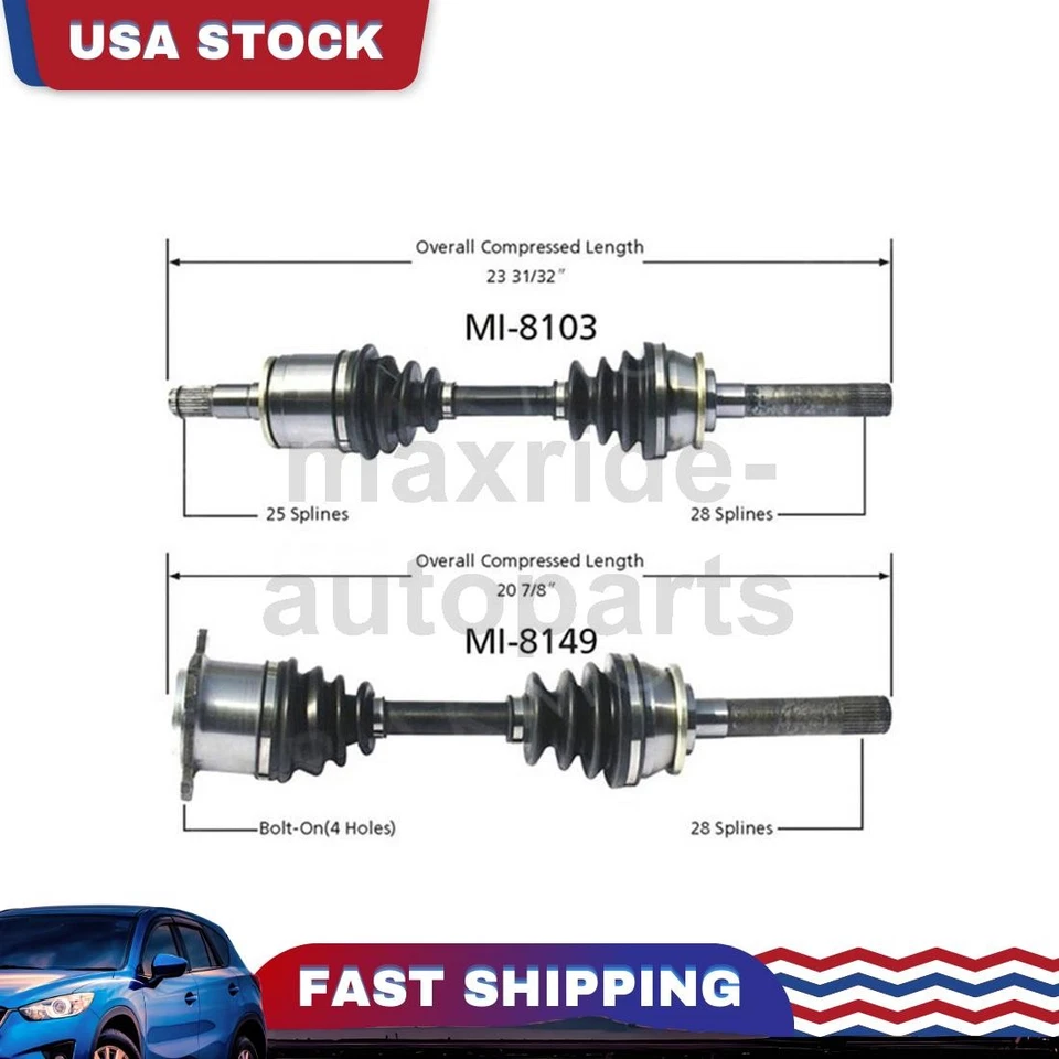 Front Passenger Driver Side CV Axle Joint Fits 2000 1994 1995 Mitsubishi Montero - Image 1 of 3
