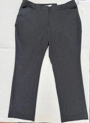 Liz Claiborne Women’s Audra Curvy Trouser MidRise CharcoalHeather Size18 NWT - Image 1 of 4