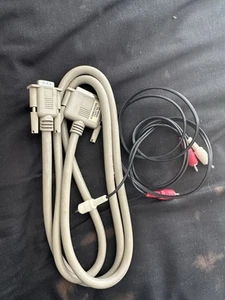 Amiga Original DB23 rgb Monitor Lead To 9 Pin Male Connector+audio Leads teste - Photo 1/3
