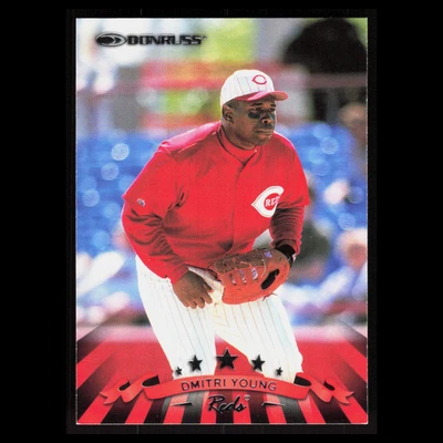 Dmitri Young #216 1998 Donruss Cincinnati Reds Baseball Card MLB - Image 1 of 3