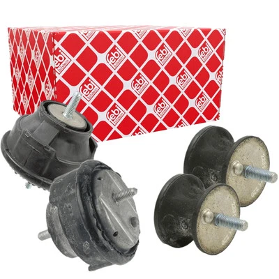 FEBI Motorlager + Getriebelager Satz für BMW 3 E46 2.0D 320d 110kW ab 2002 - Bild 1 von 4