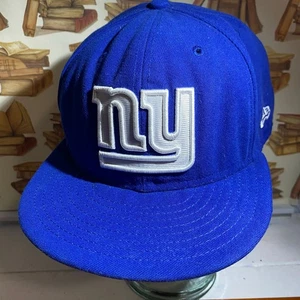 New Era 59Fifty New York Giants NFL Fitted Blue Cap Größe 8 EUC - Bild 1 von 8