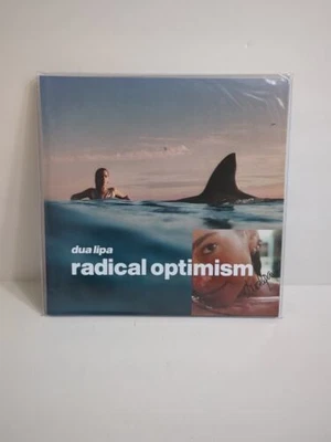 Dua Lipa Signed Radical Optimism Exclusive Blue White Deluxe Vinyl LP Rare - Image 1 of 4