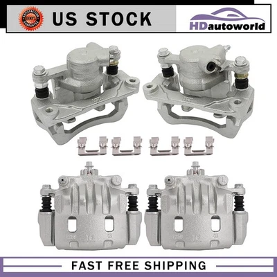 Para Subaru Impreza 2008-2011 4x Pinzas de freno delanteras y traseras con kit de soporte Foto 1 de 4