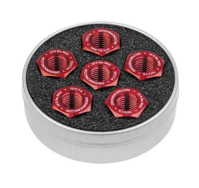 Driven Racing Grom 4 Bolt Sprocket Nuts - Red Motorcycle Street Bike DSN-02RD - Image 1 of 4