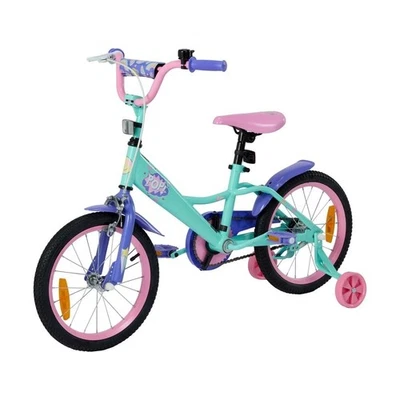 40cm 16" Pop Kids Bike Training Wheels Coaster Brake Boys Girls Cycle Age 4+ - image 1 of 4