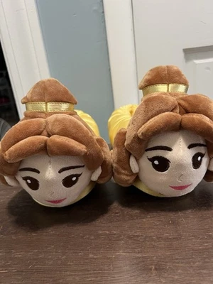 Disney Store Princess Belle Beauty & The Beast Slippers Plush Girls Size 2/3 - Image 1 of 4