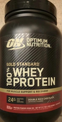 O.N Gold Standard 100 % PROTEÍNA DE SUERO 2 lb (29 porciones) Dbl chocolate rico  Foto 1 de 4