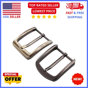 Metall Gürtelschnallen Set 38-40 mm Einzelzinken Quadratisch für Herren Damen Gürtel 2-4er Pack - Bild 1 von 1