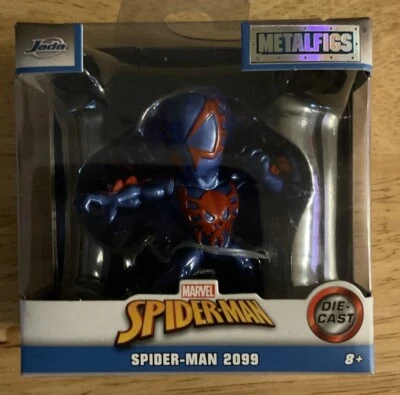 2024 Jada Toys Marvel Spider-Man figuras de metal fundido a presión Spider-Man 2099 Foto 1 de 4