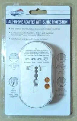 Adaptador todo en uno American Tourister AT97-635-027-62 con protección contra sobretensiones Foto 1 de 4