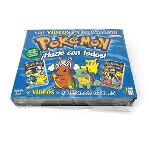 POKEMON EDICION AZUL LOS VIDEOS DE LOS MAESTROS 1 · NINTENDO ORIGINAL SPAIN VHS - Picture 1 of 4