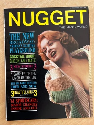 NUGGET Magazine December 1960 Vol. 5 #6 PINUP Beautiful HIGH-GRADE FILE COPY - Image 1 of 4
