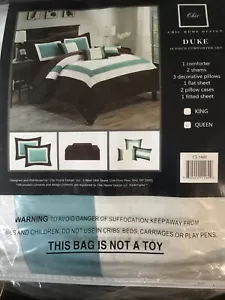 Chic Home Design Duke 10 Piece Comforter Set Queen Set - Picture 1 of 3