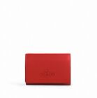 Coach CP260 Micro petit portefeuille triplet coquelicot rouge brillant cuir lisse neuf avec étiquettes 168 $