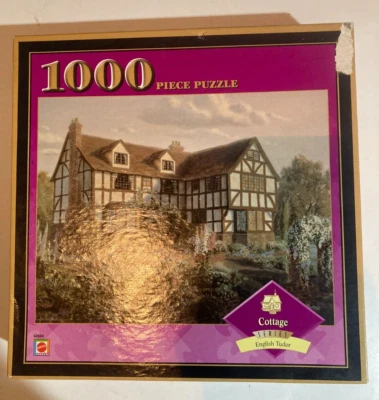 INGLÉS TUDOR 1000 piezas rompecabezas SERIE CABAÑA sellado de fábrica nuevo MATTEL nuevo en caja Foto 1 de 4