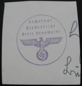 Gemeinde Klosterfelde kreis Arnswalde - letter seal stamp  - #ST6 - Picture 1 of 3