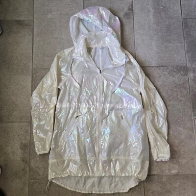 Calvin Klein Performance High Low Parachute Windbreaker jacket Iridescent M - Image 1 of 4