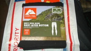 Parte inferior Ozark Trail para hombre mezcla de lana capa base NEGRO XL 40-42 - Imagen 1 de 4