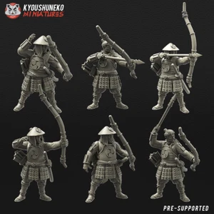 Arqueros Ashigaru japoneses Kyoushuneko - Wargames prueba feudal de honor Kensei - Imagen 1 de 1