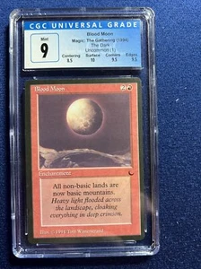 MTG The Dark Blood Moon CGC 9  Mint (with 10 surface and 9.5 corners/edges) 1994 - Picture 1 of 2