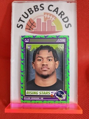 2024 Panini Score-A-Treat Football - DILLON JOHNSON - Green Bats - Titans RC #16 - Image 1 of 2