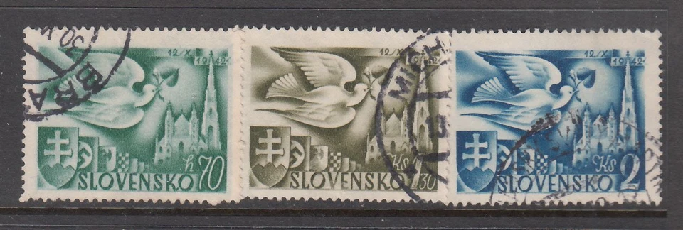 Slovakia - European Postal Congress issue (Set Used) 1942 (CV $14) - Image 1 of 1