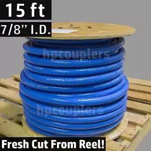 15 ft 7/8" ID FlexFab 5526 Blue Silicone Heater Hose 22mm 350F Radiator Coolant - Foto 1 di 2