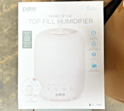 Pure Enrichment® HUME™ Sense Top Fill Humidifier - Patented Magnetic Suspension, - Image 1 of 3