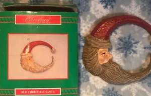 Vintage House Of Lloyd Old Christmas Santa Half Moon Around The World Wall Decor - Picture 1 of 3
