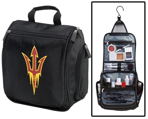 Arizona State Toiletry Bag ASU Dopp Kit Shaving Kit Travel Bag LOTS of POCKETS! Cover