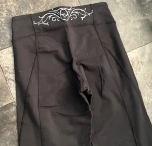 ATHLETA BLACK PANTS SIZE M STRETCH YOGA RUNNING - Picture 1 of 5