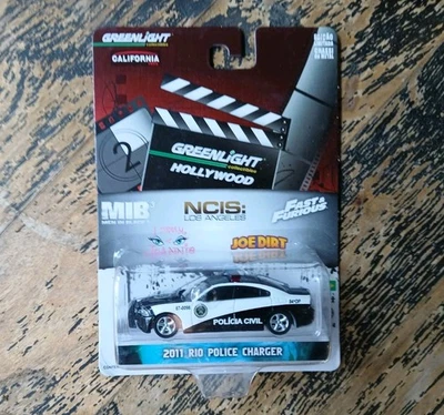 RARE Greenlight Hollywood Fast & Furious Rio Police DODGE CHARGER Brazil Excl. - Image 1 of 4