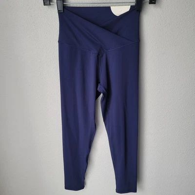 NWT Aerie OFFLINE Real Me 7/8 Crossover Leggings, Size: Medium Long, Color: Navy - Image 1 of 4