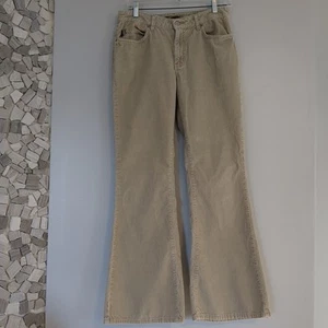 Bongo Pants Cords Women's 9 Beige Low Rise Flare Skater Hipster Boho Y2K - Bild 1 von 11